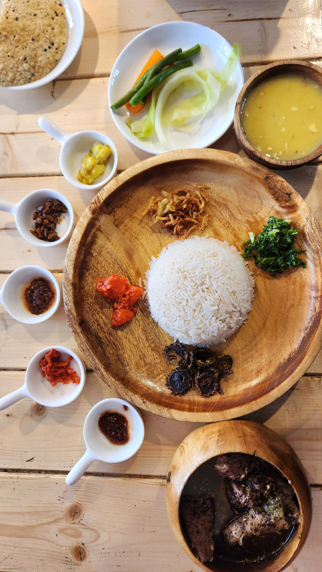 A meal served after a ride.